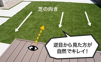 逆目から見た方が自然でキレイ！