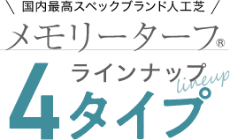 メモリーターフ ラインナップ4タイプ