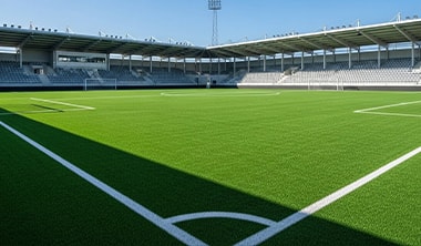 スポーツ競技向けに設計された人工芝