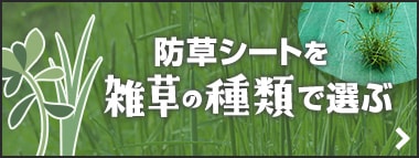 防草シートを雑草の種類で選ぶ