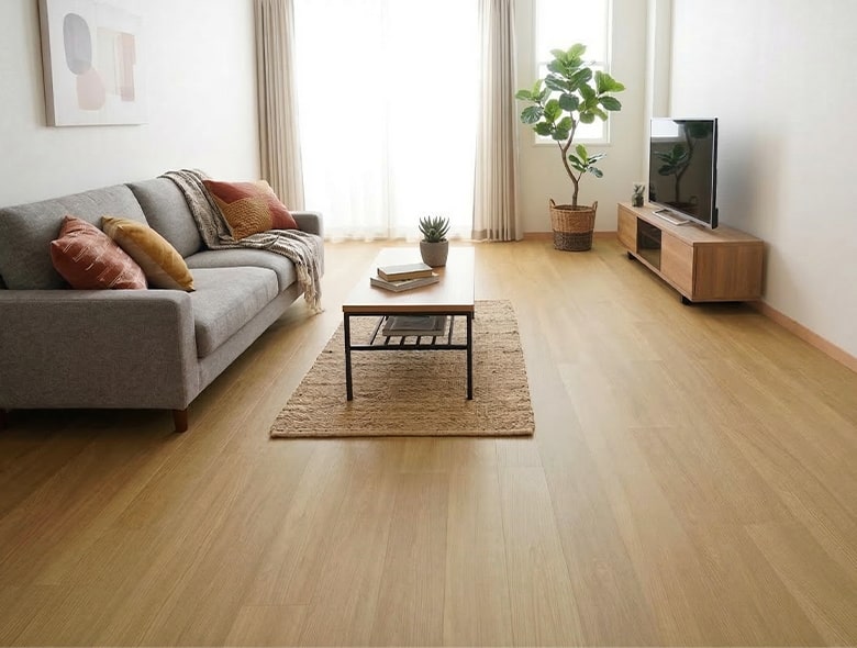 シナモンブラウンアッシュ 住宅（リビング・寝室など）の施工イメージ