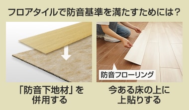 フロアタイルを上貼り