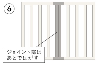 両面テープの剥離紙を剥がす