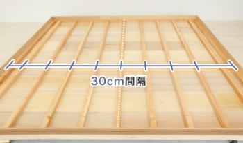 中心から30cm間隔