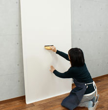 全体にふすま紙を貼り付けます