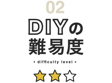 DIYの難易度