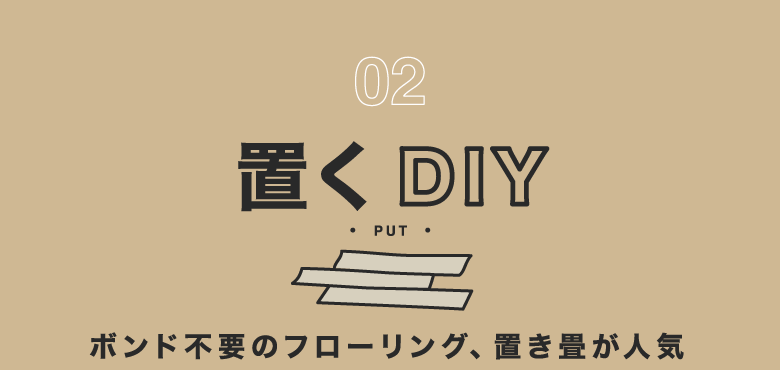 床の「置くDIY」