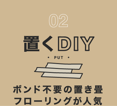 床の「置くDIY」