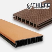 基礎部材THILFEの上に床張りできるデッキ材
