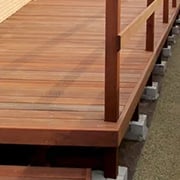 ウッドデッキ各部位の名称