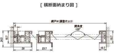 片引き横断面図