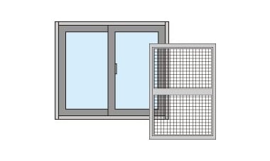 2枚建て戸の場合