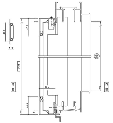 ハコ型網戸 図1