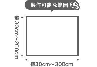 製作可能な範囲