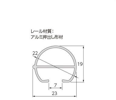 レール断面図