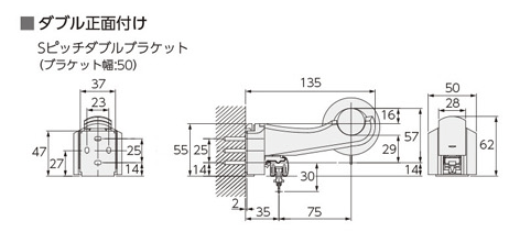 ダブル正面付け