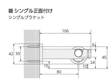 シングル正面付け