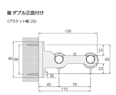 ダブル正面付け