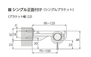 シングル正面付け