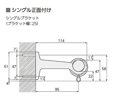 シングル正面付け
