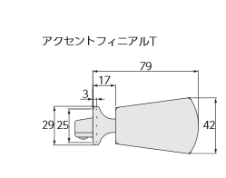 アクセントフィニアルT