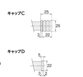 キャップC,D