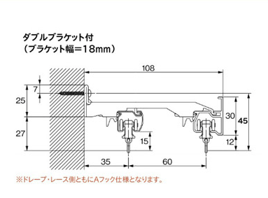 ダブルブラケット付