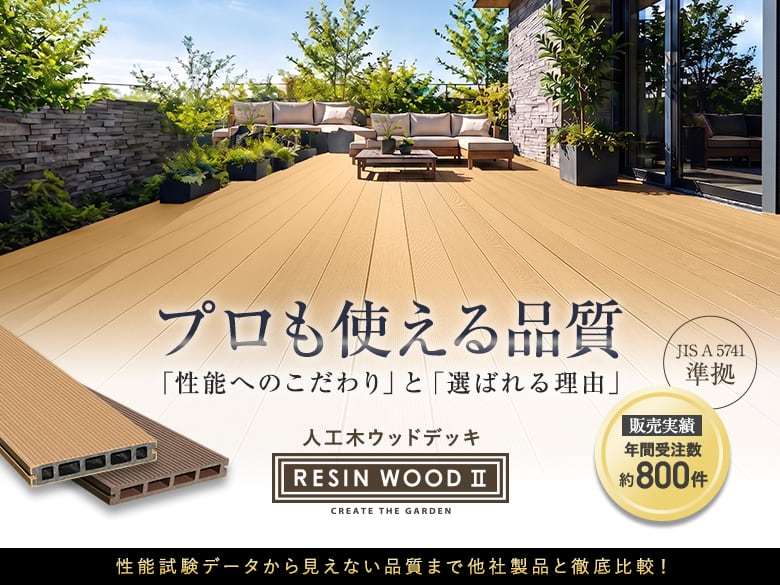 プロが品質で選ぶ人工木ウッドデッキ