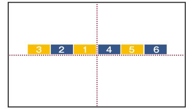 同様の手順で1列目を貼っていきます