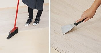POINT 施工に入る前の掃除はしっかりと!