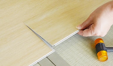 畳の上に施工したらうまくいかない