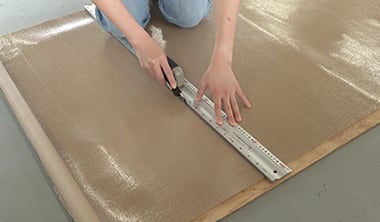 アンダーレイシートをカット