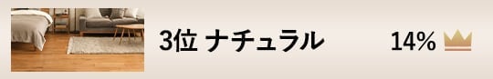 3位 ナチュラル 14%