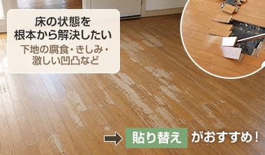 フローリングの張り替え