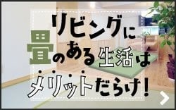 リビングに畳のある生活はメリットだらけ