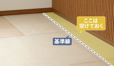 床材を仮置き