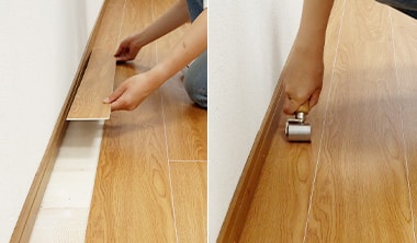 壁際の最後の列もおさめて仕上げる