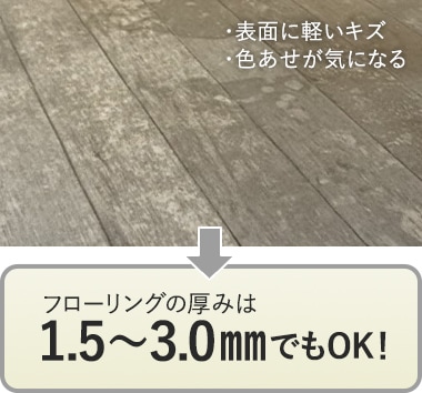 厚み1.5mm～3.0mmでもOK！