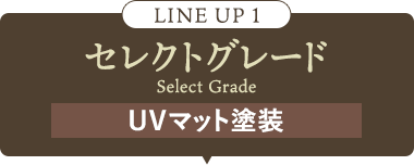 LINE UP 1 セレクトグレード UVマット塗装
