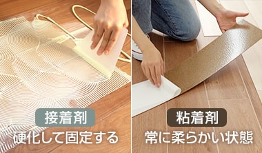 粘着剤は”完全固定”ではないのが前提