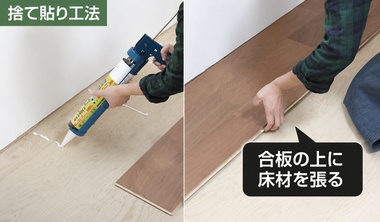 捨て張り工法