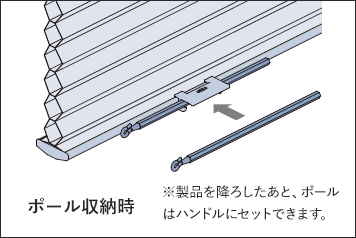 ポール収納時