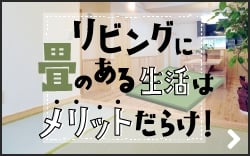 リビングに畳のある生活はメリットだらけ