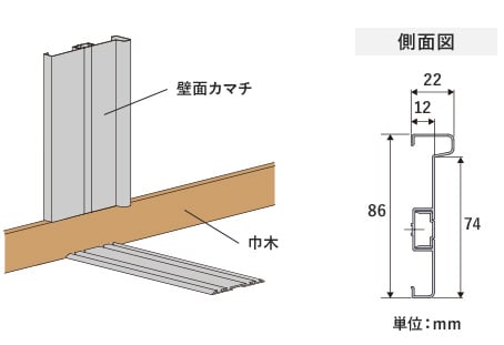 壁面カマチセット