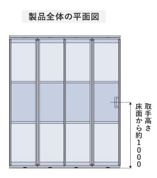 製品全体の平面図