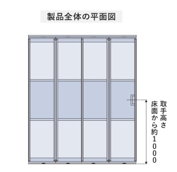 製品全体の平面図