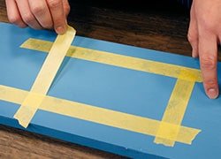 STEP1 テープを貼る