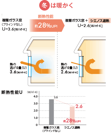 冬は暖かく