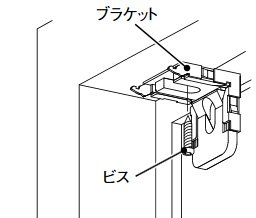 天井付け（窓枠内側に取付ける場合）