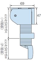 たたみ込み寸法